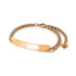Or rose 18 carats | Bracelet Barrette Dorée